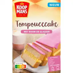 Dekamarkt Koopmans Tompoucecake mix aanbieding