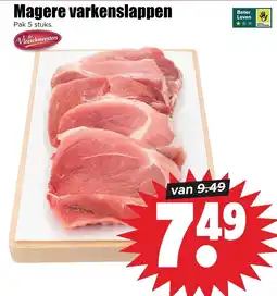 Dirk de Vleeschmeesters magere varkensslappen aanbieding