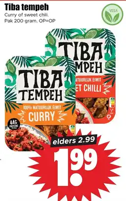 Dirk Tiba tempeh aanbieding