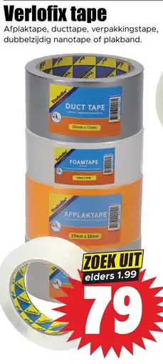 Dirk Verlofix tape aanbieding