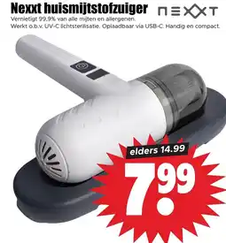 Dirk nexxt huismijtstofzuiger aanbieding