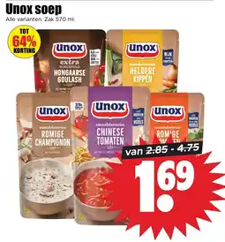 Dirk Unox soep aanbieding