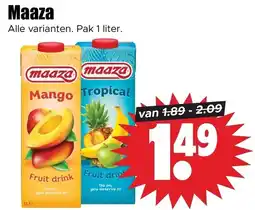 Dirk Maaza Fruit drink aanbieding