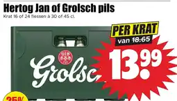 Dirk Hertog Jan of Grolsch pils aanbieding