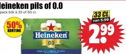Dirk Heineken pils of 0.0 aanbieding