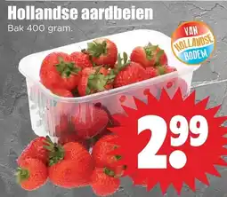 Dirk Hollandse aardbeien aanbieding