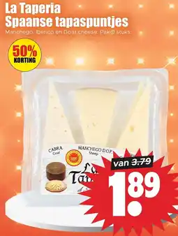 Dirk La Taperia Spaanse tapaspuntjes aanbieding