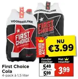 Vomar Voordeelmarkt First Choice Cola aanbieding