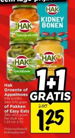 Vomar Voordeelmarkt Alle Hak Groente of Appelmoes of Pakken of Easy Eats aanbieding