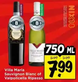 Vomar Voordeelmarkt Villa Maria Sauvignon Blanc of Valpolicella Ripasso aanbieding