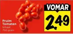 Vomar Voordeelmarkt Pruim Tomaten aanbieding