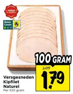 Vomar Voordeelmarkt Versgesneden Kipfilet Naturel aanbieding