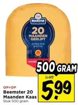 Vomar Voordeelmarkt Beemster 20 Maanden Kaas aanbieding
