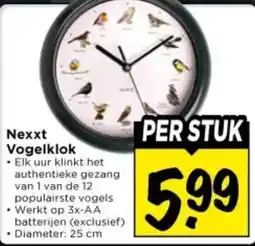 Vomar Voordeelmarkt Nexxt Vogelklok aanbieding