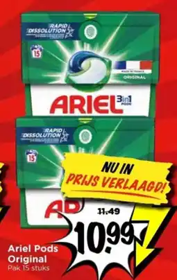 Vomar Voordeelmarkt Ariel Pods Original aanbieding