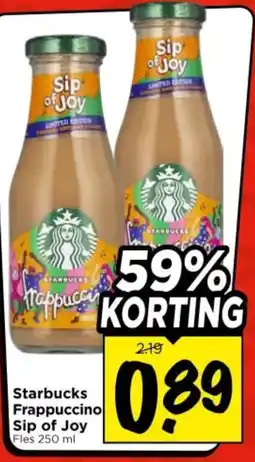Vomar Voordeelmarkt Starbucks Frappuccino Sip of Joy aanbieding