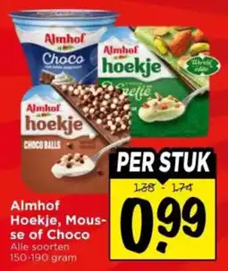 Vomar Voordeelmarkt Alle Almhof Hoekje, Mousse of Choco aanbieding