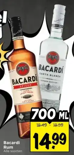 Vomar Voordeelmarkt Alle Bacardi Rum aanbieding