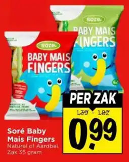 Vomar Voordeelmarkt Soré Baby Mais Fingers aanbieding