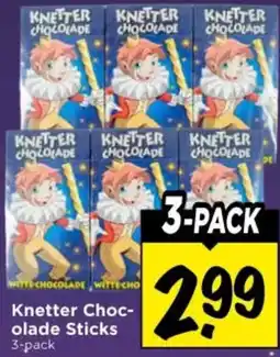 Vomar Voordeelmarkt Knetter Chocolade Sticks aanbieding