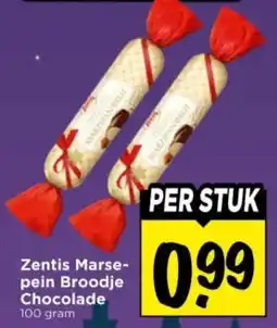 Vomar Voordeelmarkt Zentis Marsepein Broodje Chocolade aanbieding