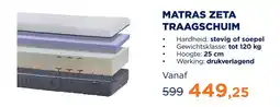 TotaalBED Matras zeta traagschuim aanbieding