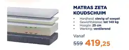 TotaalBED Matras zeta koudschuim aanbieding