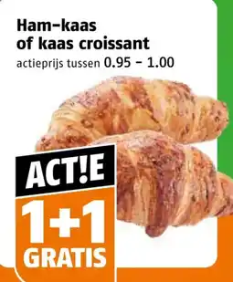 Poiesz Ham-kaas of kaas croissant aanbieding