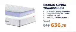 TotaalBED Matras Alpina Traagschuim aanbieding