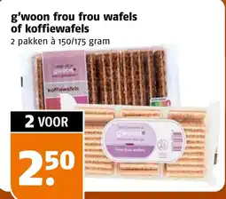 Poiesz g'woon frou frou wafels of koffiewafels aanbieding