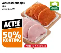 Poiesz Varkensfilet lapjes aanbieding