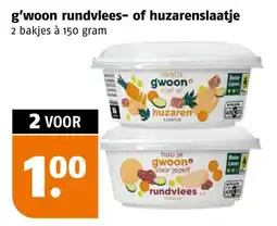 Poiesz g'woon rundvlees- of huzarenslaatje aanbieding