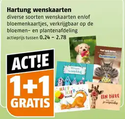 Poiesz Hartung wenskaarten aanbieding