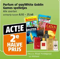 Poiesz Parfum of 999/White Goblin Games spelletjes aanbieding