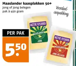 Poiesz Maaslander kaasplakken 50+ aanbieding