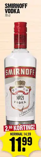 Super Dirck 3 Smirnoff Vodka aanbieding