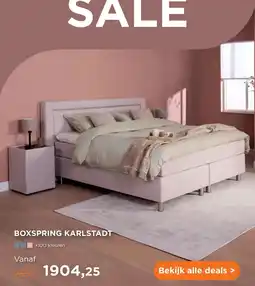 TotaalBED BOXSPRING KARLSTADT aanbieding