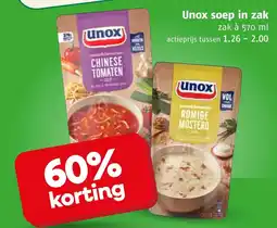 Poiesz Unox soep in zak aanbieding