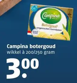 Poiesz Campina botergoud aanbieding