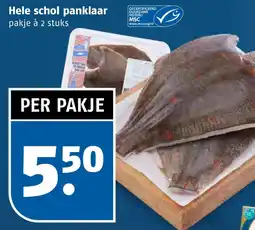 Poiesz Hele schol panklaar aanbieding