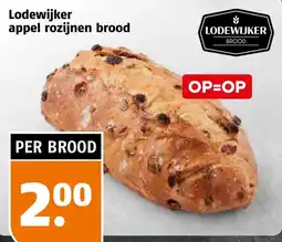 Poiesz Lodewijker appel rozijnen brood aanbieding
