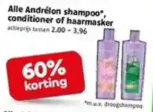 Poiesz Alle Andrélon shampoo, conditioner of haarmasker aanbieding