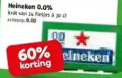 Poiesz Heineken 0.0% aanbieding