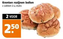 Poiesz Krenten rozijnen bollen aanbieding