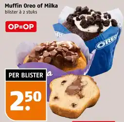Poiesz Muffin Oreo of Milka aanbieding