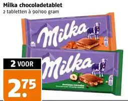 Poiesz Milka chocoladetablet aanbieding