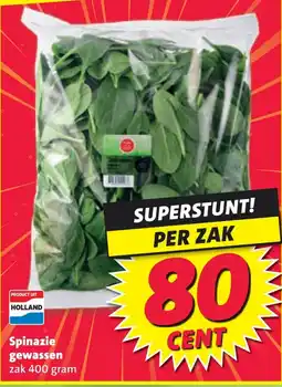 Nettorama Spinazie gewassen aanbieding