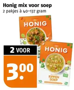 Poiesz Honig mix voor soep aanbieding