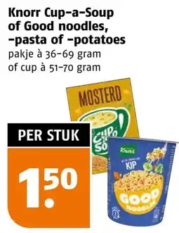Poiesz Knorr Cup-a-Soup of Good noodles, -pasta of -potatoes aanbieding