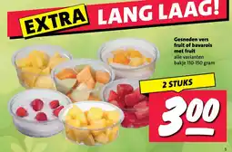 Nettorama Gesneden vers fruit of bavarois met fruit aanbieding